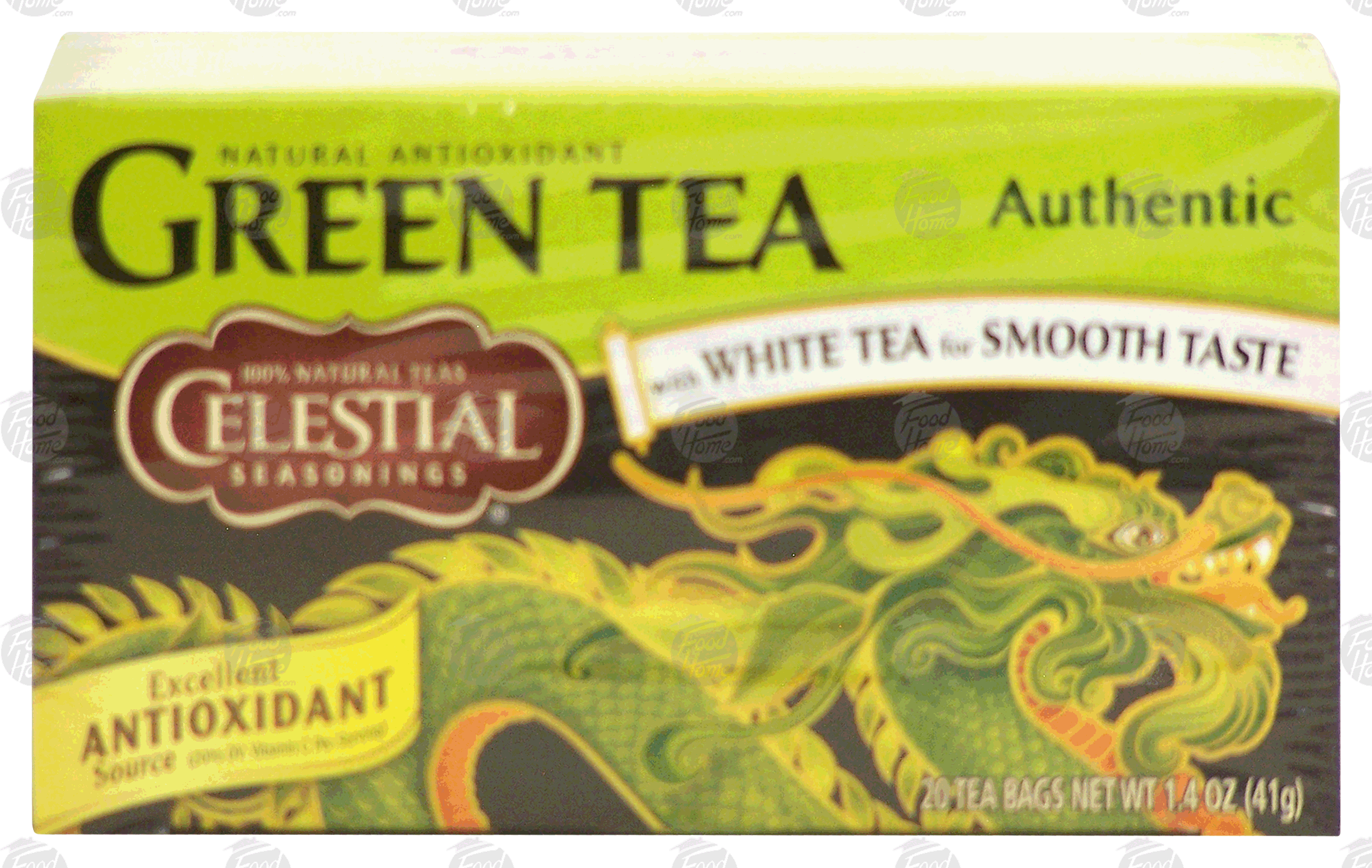 Celestial Seasonings  green tea with white tea for smooth taste, antioxidant, 20-bags Full-Size Picture